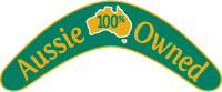 Aussie Owned - Proud to be Australian Aussie Owned Logo - Proud to be Australian